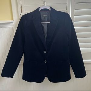 Talbots Navy Blue 2-Button Corduroy Blazer Jacket Women’s Size 6